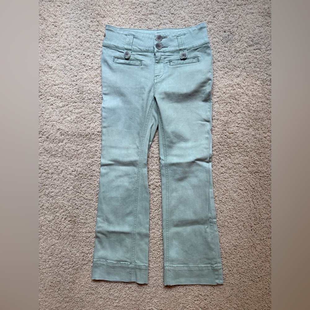 Pilcro and the Letterpress Light Blue High-Rise Pants